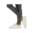 thumbnail image 3 of Calvin Klein Womens Gray Stretch Textured Thermal Drawstring Waist High Waist Leggings m, 3 of 3