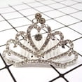 thumbnail image 5 of Peineta de tiara de princesa, corona de diamantes de imitación de cristal para niñas, accesorios para el cabello, 5 of 5