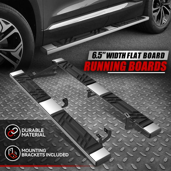 Nuvision for 19-23 Hyundai Santa Fe 6.5" Premium Running Boards Pedal Side Step Nerf Bar