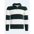 thumbnail image 6 of Free Assembly Men's Rugby Cozy Yarn Rugby Sweater with Long Sleeves, Midweight, Sizes XS-3XL, 6 of 7