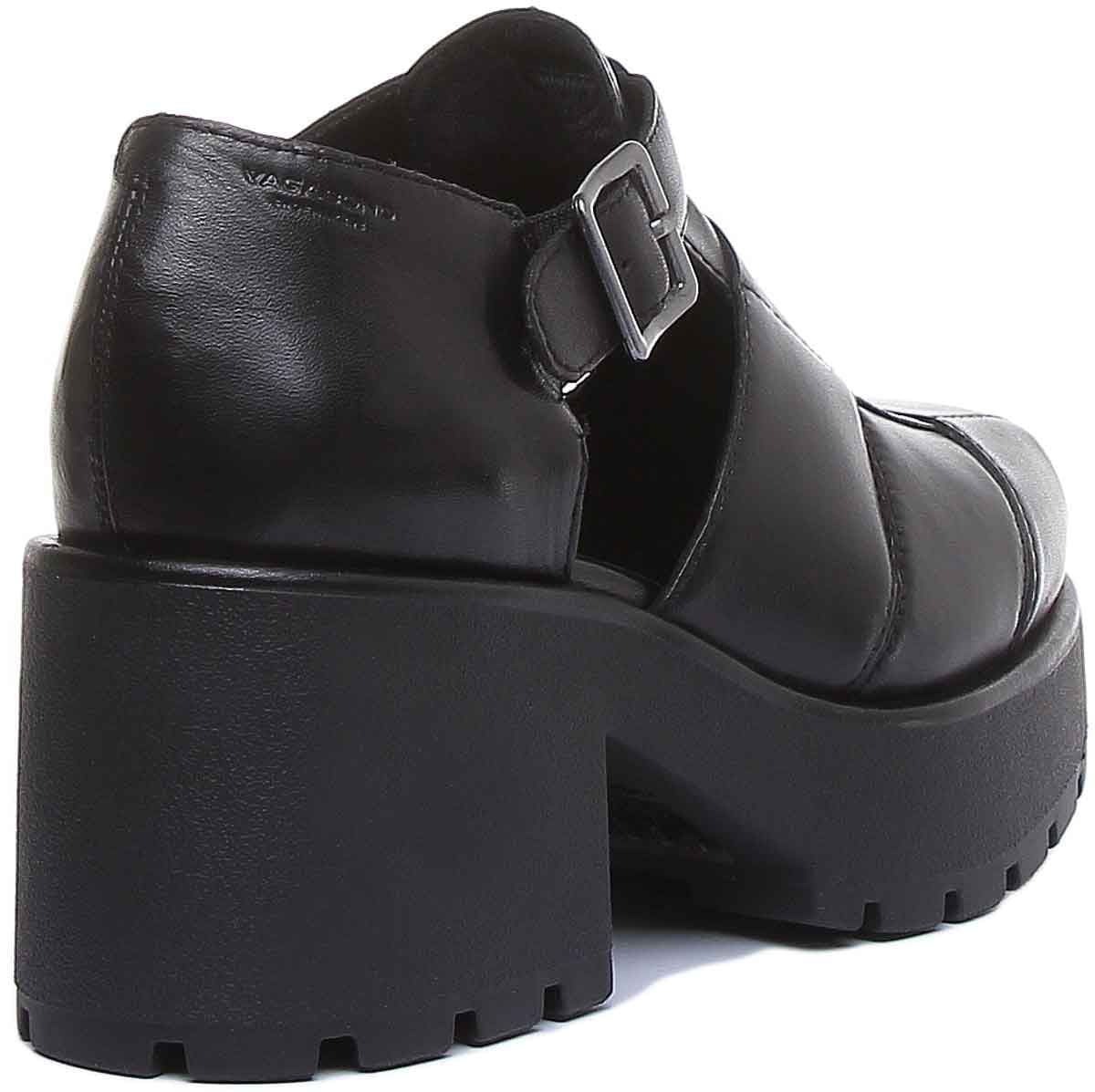 debitor specifikation tårn Vagabond Dioon Women's Chunky Sole Leather Sandal With Buckle In Black Size  9 - Walmart.com