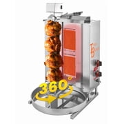 2 Burner Automatic spinning Shawarma Machine Spinning Griller 24.000 BTU Tacos Al Pastor Machine