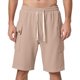 thumbnail image 1 of Pantalones cortos cargo de verano para hombre en color liso - Pantalones deportivos holgados, cintura elástica, tejido ripstop (S-XXXL), 1 of 8