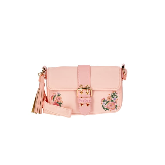 Justice Girl's Floral Flap Shoulder Bag