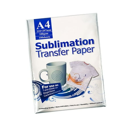 A4 Sublimation Paper 8.5x11 Inch Sublimation Paper for Light Fabric, 100 Sheets Heat Transfer Paper Compatible with Inkjet Printe,for,Mug,T-shirt and DIY Gifts