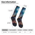 thumbnail image 3 of Bixox Moonlit Night Sky Wolf Patterned Men's and Women's Knee Socks High Socks Outdoor Sports Socks, 3 of 5