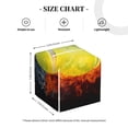 thumbnail image 4 of Kdxio Tennis Ball In Fire And Water Leather Tissue Box Cover Square Holder Decorative for Bathroom,Home Office Decor, 4 of 7