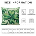 thumbnail image 5 of Awypu  St Patricks Day Clover Stripes Throw Pillow Cover,Lucky Shamrock Cushion Case Decoration for Sofa Couch, 5 of 5