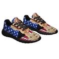 thumbnail image 6 of Red Golden Retriever Dog American flag Shoes Sneakers Black Size 4, 6 of 7