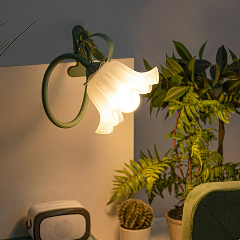 Flower Lamp with Clamp | 3 Color Modes LED Reading Light