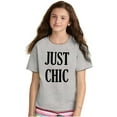thumbnail image 3 of Just Chic Stylish Pretty Trendy Girls Kids T Shirt Tees Teen Brisco Brands M, 3 of 6