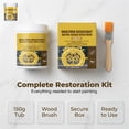 thumbnail image 4 of Weather Resistant Gold Paint, Water-Based Outdoor Paint 5.29oz, for Metal, for Wood, for Stone, Gold Leaf Effect, Brilliant Shine, 4 of 8