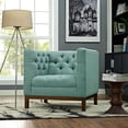 thumbnail image 5 of Armchair Accent Chair, Light Blue, Fabric, Mid Century Living Lounge Cafe Lobby Hospitality Restaurant, Modern Contemporary HB32724, 5 of 5