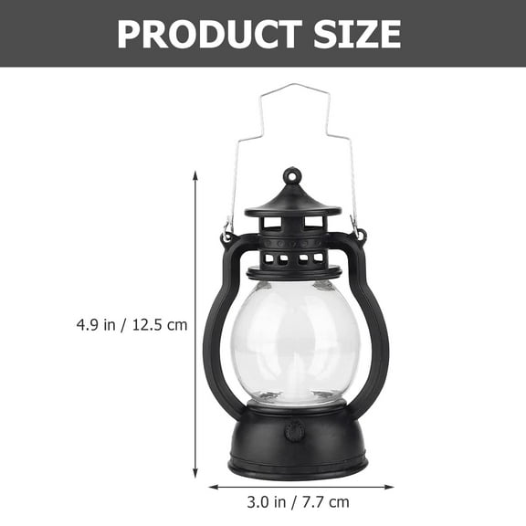WHAMVOX  2 Pcs Portable Miniature Kerosene Lamp LED Lantern
