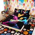 thumbnail image 2 of Erosebridal Letter Y Dripping Waffle Baseball Print Queen Sheet Sets, Sports Monogram Bed Set for Kids Boys and Girls, 1 Flat Sheet, 1 Fitted Sheet and 2 Pillowcases, 2 of 6