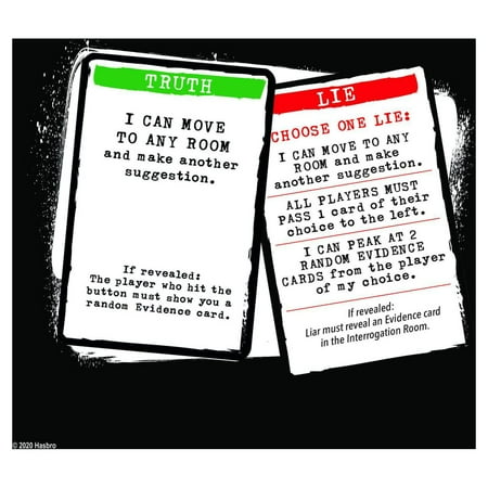 Clue Liars Edition Board Game; Murder Mystery Board Game for Kids 8 and Up