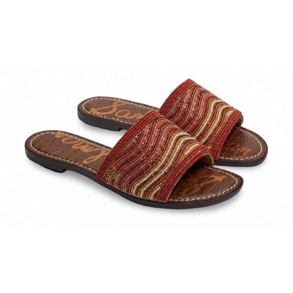 Sam Edelman Women's Gallie Sunset Multi Beads Slide Sandal 9.5M