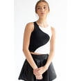 thumbnail image 2 of Ragstock Black & White Wave Cropped Tank, 2 of 4