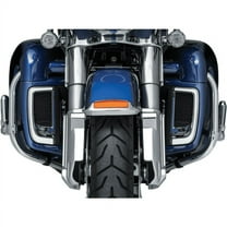 Kuryakyn 5063 Motorcycle Lighting Accessory: Tracer LED Running Light/Turn Signal Fairing Lower Grills for 2014-20 Harley-Davidson Motorcycles, Chrome, 1 Pair