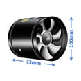 thumbnail image 1 of Multifunctional Powerful Mute Exhaust Fan 4\'\'6\'\' Pipe Vent Exhaust Fan Duct, 1 of 9
