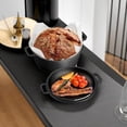thumbnail image 5 of Cast iron Dutch oven with frying pan lid, 2-in-1 cast iron bread and frying pan cookware, double handle design, suitable for baking bread, frying, camping, 5 quarts, 5 of 10