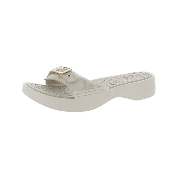 Dr. Scholl's Shoes Womens Rock On Slip On Buckle Slide Sandals