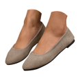 thumbnail image 2 of AUDeals Women's Block Heel Pumps, Pointed Toe Dress Shoes with Portable Comfort for Office, Party and Daily Wear (Khaki, 7), 2 of 9