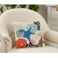 thumbnail image 3 of Fennco Styles Hand Beaded Seashell Cotton Decorative Throw Pillow Cover 16" W x 16" L – Multicolor Coastal Cushion Case for Home, Couch, Living Room, Bedroom and Office Décor, 3 of 3