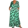 thumbnail image 2 of Qiopertar Robe d'Été Mode Femme Manches Courtes Col Rond Imprimé Décontracté Grandes Économies de Vacances! Moins de 5$ jusqu'à 90 % de Réduction, 2 of 6