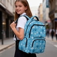 thumbnail image 5 of Jeiento Cute Paw Print Kids School Backpack for Girls 17 Inch Cute Cat School Bag, Lightweight Elementary Backpack with Padded Laptop Sleeve & Multi-Pockets for 9-12 Years Old, Blue, 5 of 7