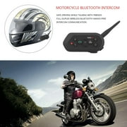 2 Pieces Motorcycle Helmet 6 Riders Headset Intercom Wireless Interphone