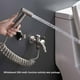 thumbnail image 5 of Injueey Rociador de baño de acero inoxidable, boquilla de bidé de alta presión Shattaf de mano resistente al calor, 1 ud. Accesorios de baño plata NO1 Injueey HA6718-00B, 5 of 6