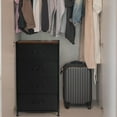 thumbnail image 7 of Small Nightstand Dresser, 4 Drawer Fabric Storage Bins Organizer, Black, 7 of 7