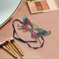 thumbnail image 4 of Unique Bargains Halloween Christmas 1 Pc Butterfly Half Face Party Mask for Masquerade Party Colorful Lace, 4 of 5