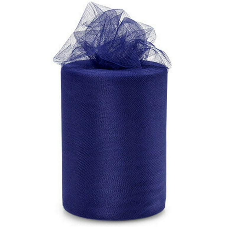 Navy Blue Tulle Fabric - 6 Inches Wide X 100 Yards
