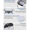 thumbnail image 6 of Portable Compact Electric Ice Maker, Countertop Ice Making Machine w/Easy Operated Panel, Quiet Running & Energy Efficient, 6 of 8