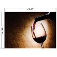 thumbnail image 2 of Wallmonkeys Red Wine Glass and Bottle Peel and Stick Wall Decals Mural WM260455 (36 in W x 26 in H), 2 of 4