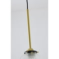 thumbnail image 2 of Bethel International Single Pendant Lighting Gold Metal & Glass, 2 of 5