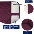 thumbnail image 3 of Reversible Quilted Sofa Cover, Water Resistant Slipcover Furniture Protector, Washable Couch Cover with Anti-Slip Foam and Elastic Straps for Kids, Dogs, Pets (Chair, Wine/Beige), 3 of 7