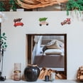 thumbnail image 2 of Langgg 6PCS Christmas Sticker Cartoon Car Sticker Wooden Sticker Refrigerator Magnet Wall Stickers for Home Christmas Decorations, 2 of 8