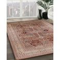 thumbnail image 2 of Ahgly Company Indoor Rectangle Mid-Century Modern Chestnut Red Oriental Area Rugs, 4' x 6', 2 of 6