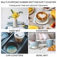 thumbnail image 5 of Turquoise Summer Beach Coastal Coasters Set of 6, Absorbent Coasters for Drinks, Nautical Beige Seaside Coaster for Desk Coffee Table Protection, Home Decor House Warming Gifts 4", 5 of 8