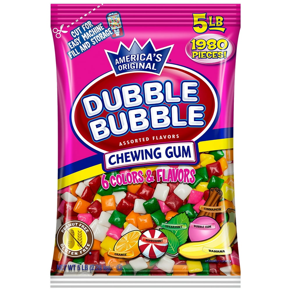 Dubble Bubble Chew Tabs Assorted (5 lbs.)