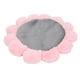 thumbnail image 1 of Estera de cama de lana suave para mascotas con forma de flor, estera para dormir para mascotas, cojín, cama redonda para perros, gatos, cerdos, gris S, 1 of 5