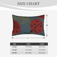 thumbnail image 4 of Goofa Ladybug Pattern Pillow Case – Plush & Soft Cushion Cover, Hypoallergenic Throw Pillow Case for Comfortable Sleep with Envelope Closure-14"x20", 4 of 6