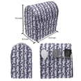 thumbnail image 4 of Luau Stand Mixer Cover, Vertical Branches of Hibiscus Plant Leaves and Blossoms Hawaii Floral Nature, Kitchen Appliance Organizer Bag Cover with Pockets, 5 Quarts, Night Blue and White, by Ambesonne, 4 of 4