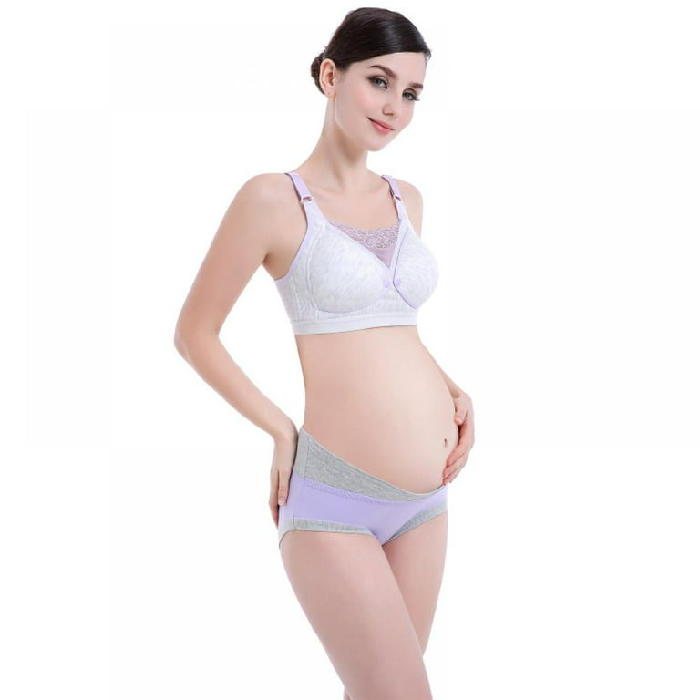 Xmarks Women's Under The Bump Maternity Panties Pregnancy Postpartum  Maternity Underwear 99-198LBS 