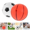 thumbnail image 3 of MOVTOTOP 2pcs Inflatable Ball Patting Basketball and Football Kids Padding Toy Children Plaything, 3 of 6