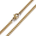 thumbnail image 5 of Unisex 2mm Thin Mens Womens Chain Round Box Link Stainless Steel Necklace 18-24inch, 5 of 7