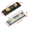 thumbnail image 4 of 5pcs 100 Amp Fuse 0 4 8 10 Gauge Inline ANL Fuse Holders Clear Black Fuse Block for Car Audio Video Stereo, 4 of 6